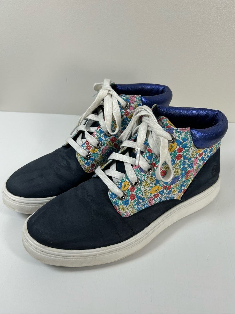 Rare Timberland x Liberty of London Londyn Sneaker Boot Navy Nubuck